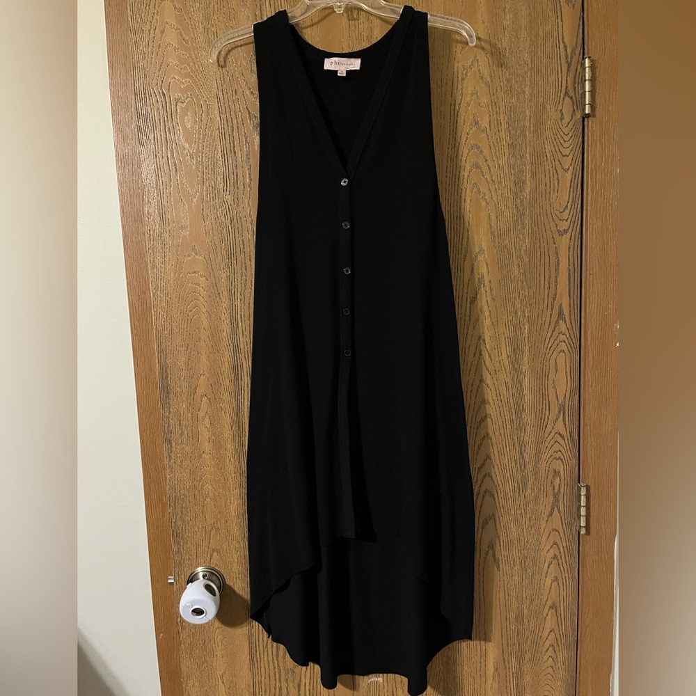 Philosophy Black High Low Dress